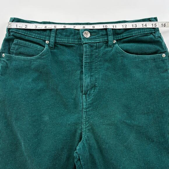 Urban Outfitters BDG Straight Leg Corduroy Pants Size 30 Green Cotton Casual - Picture 10 of 14
